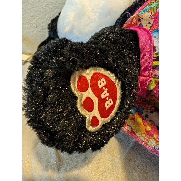 Build-A-Bear Panda Dog Plush 16" with Shopkins Dress Outfit 2017 Stuffed Animal - Picture 2 of 16